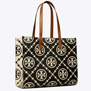 Tory Burch T Monogram Contrast Embossed Tote